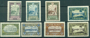 Литва, 1932, Помощь детям (I), Архитектура, 8 марок